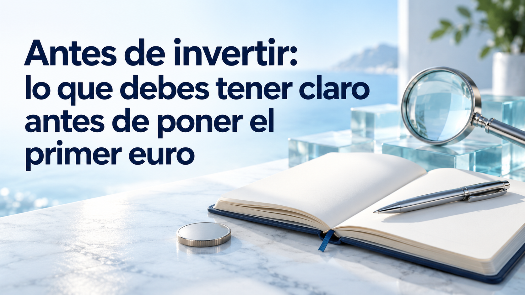 Antes de invertir: lo que debes tener claro antes de poner el primer euro