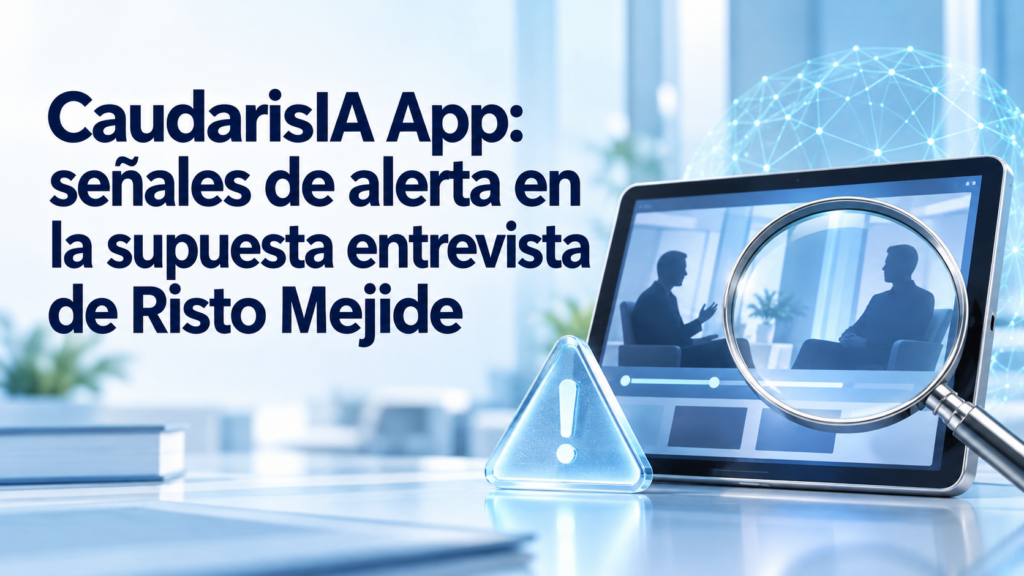 CaudarisIA App: señales de alerta en la supuesta entrevista de Risto Mejide