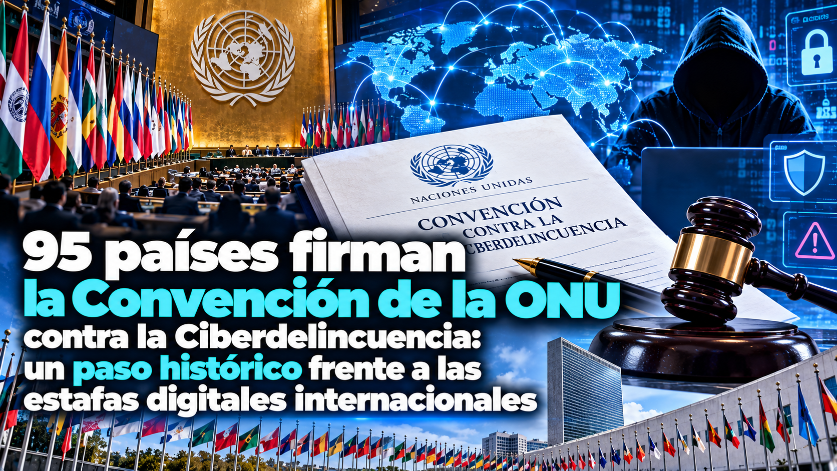 95 países firman la Convención de la ONU contra la Ciberdelincuencia: un paso histórico frente a las estafas digitales internacionales